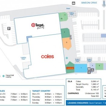 Plan of Goonellabah Village Shopping Centre