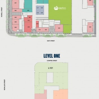 Plan of Granville Place Shopping Centre