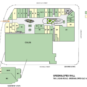 Plan of Greenslopes Mall