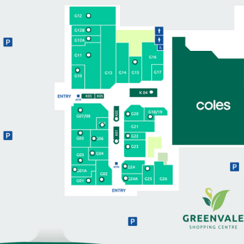 Plan of Greenvale Shopping Centre