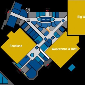 Plan of Hallett Cove Shopping Centre