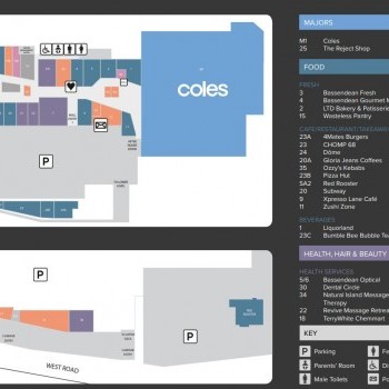 Plan of Hawaiian's Bassendean (Bassendean Shopping Village)