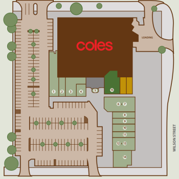 Plan of Healesville Walk Shopping Centre