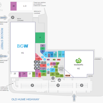 Plan of Highlands Marketplace