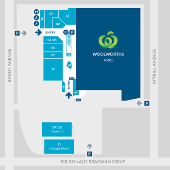 Plan of Hilton Plaza