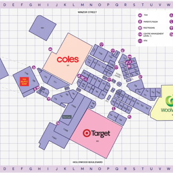 Plan of Hollywood Plaza Shopping Centre