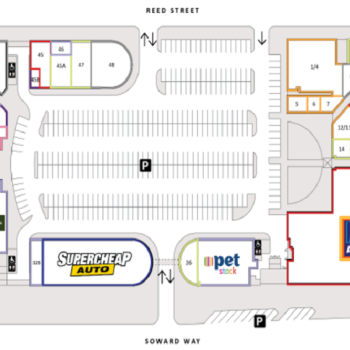 Plan of Homeworld Tuggeranong Shopping Centre