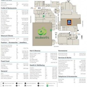 Plan of Inala Plaza Shopping Centre