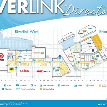 Plan of Ipswich Riverlink Shopping Centre