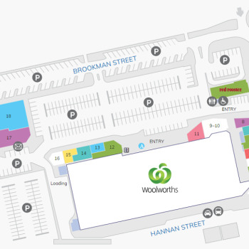 Plan of Kalgoorlie Central Shopping Centre