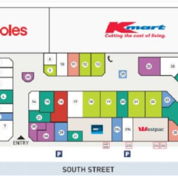 Plan of Kardinya Park Shopping Centre