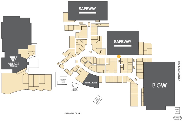 Karrinyup Shopping Centre Map