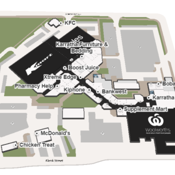 Plan of Karratha City Shopping Centre