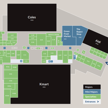 Plan of Keilor Shopping Centre