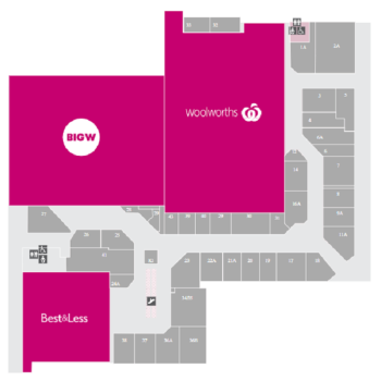 Plan of Kingaroy Shoppingworld