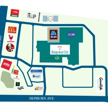 Plan of Kingsway City Shopping Centre