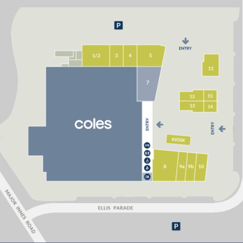 Plan of Lake Innes Village Shopping Centre