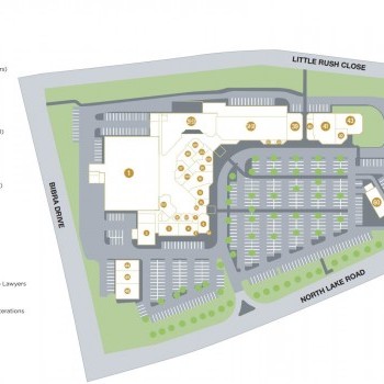 Plan of Lakes Shopping Centre