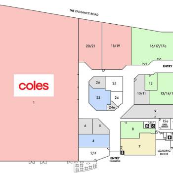 Plan of Lakeside Shopping Centre