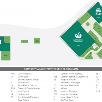 Plan of Lennox Village