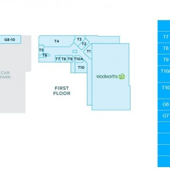 Plan of Lismore Central Shopping Centre