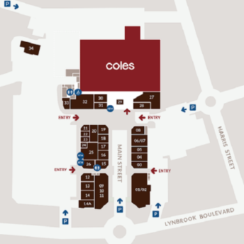 Plan of Lynbrook Village Shopping Centre