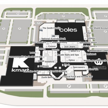 Plan of Maddington Central Shopping Centre
