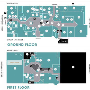 Plan of Market Square Shopping Centre