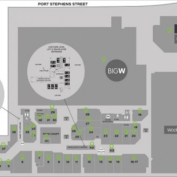 Plan of MarketPlace Raymond Terrace