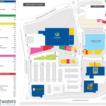 Plan of Marriott Waters Shopping Centre