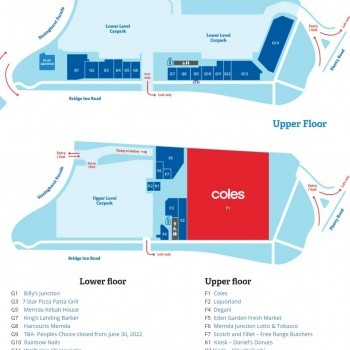 Plan of Mernda Junction Shopping Centre