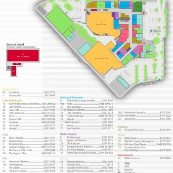 Plan of Mitcham Square Shopping Centre