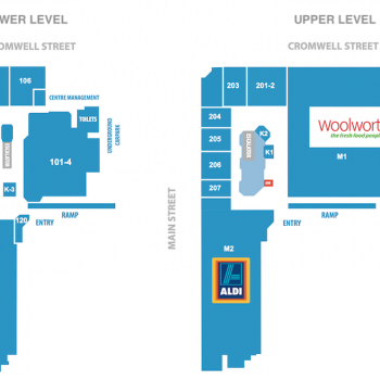 Plan of Mornington Village Shopping Centre