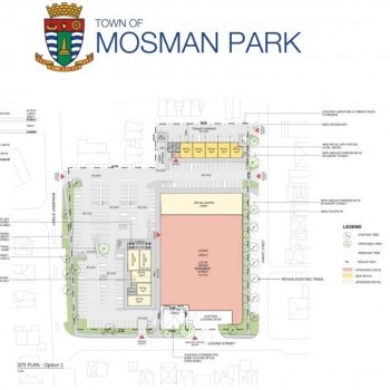 Plan of Mosman Park Shopping Centre