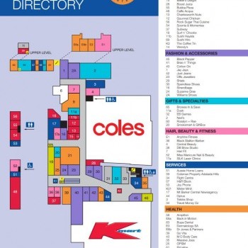 Plan of Mount Barker Central Shopping Centre