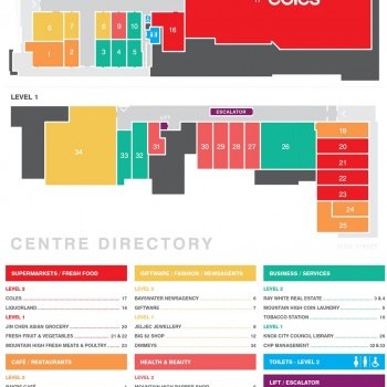 Plan of Mountain High Shopping Centre