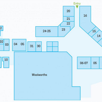 Plan of Mudgeeraba Market Shopping Centre