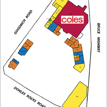 Plan of Murrumba Downs Shopping Centre