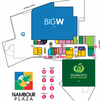 Plan of Nambour Plaza Shopping Centre