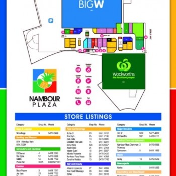 Plan of Nambour Plaza Shopping Centre