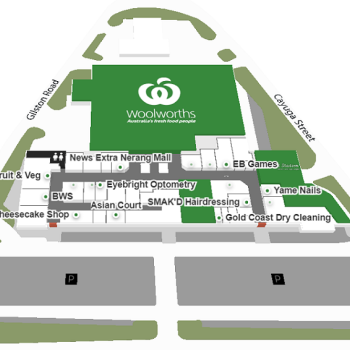 Plan of Nerang Mall Shopping Centre