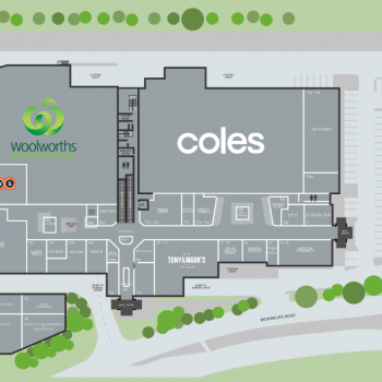 Plan of Newton Village Shopping Centre