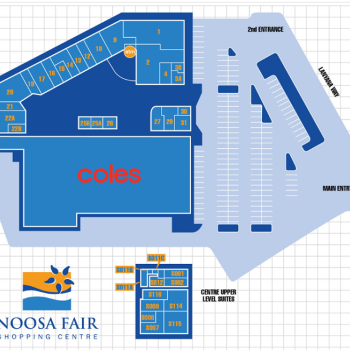 Plan of Noosa Fair Shopping Centre