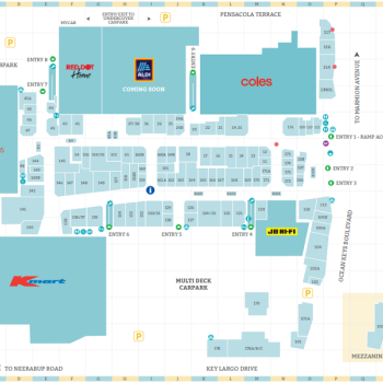 Plan of Ocean Keys Shopping Centre