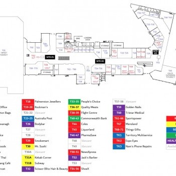 Plan of Palmerston Shopping Centre