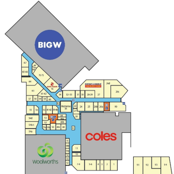 Plan of Parabanks Shopping Centre