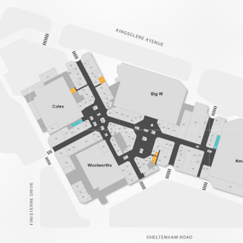 Plan of Parkmore Shopping Centre