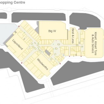 Plan of Parkmore Shopping Centre