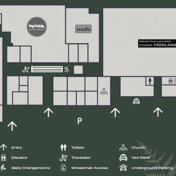 Plan of Pasadena Shopping