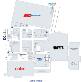 Plan of Peninsula Fair Shopping Centre